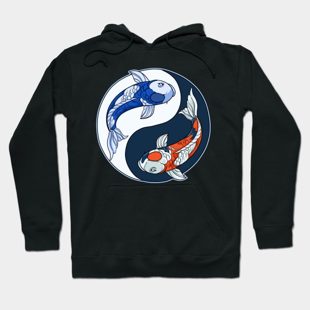 Yin Yang Koi Fish Gift Hoodie by Linco